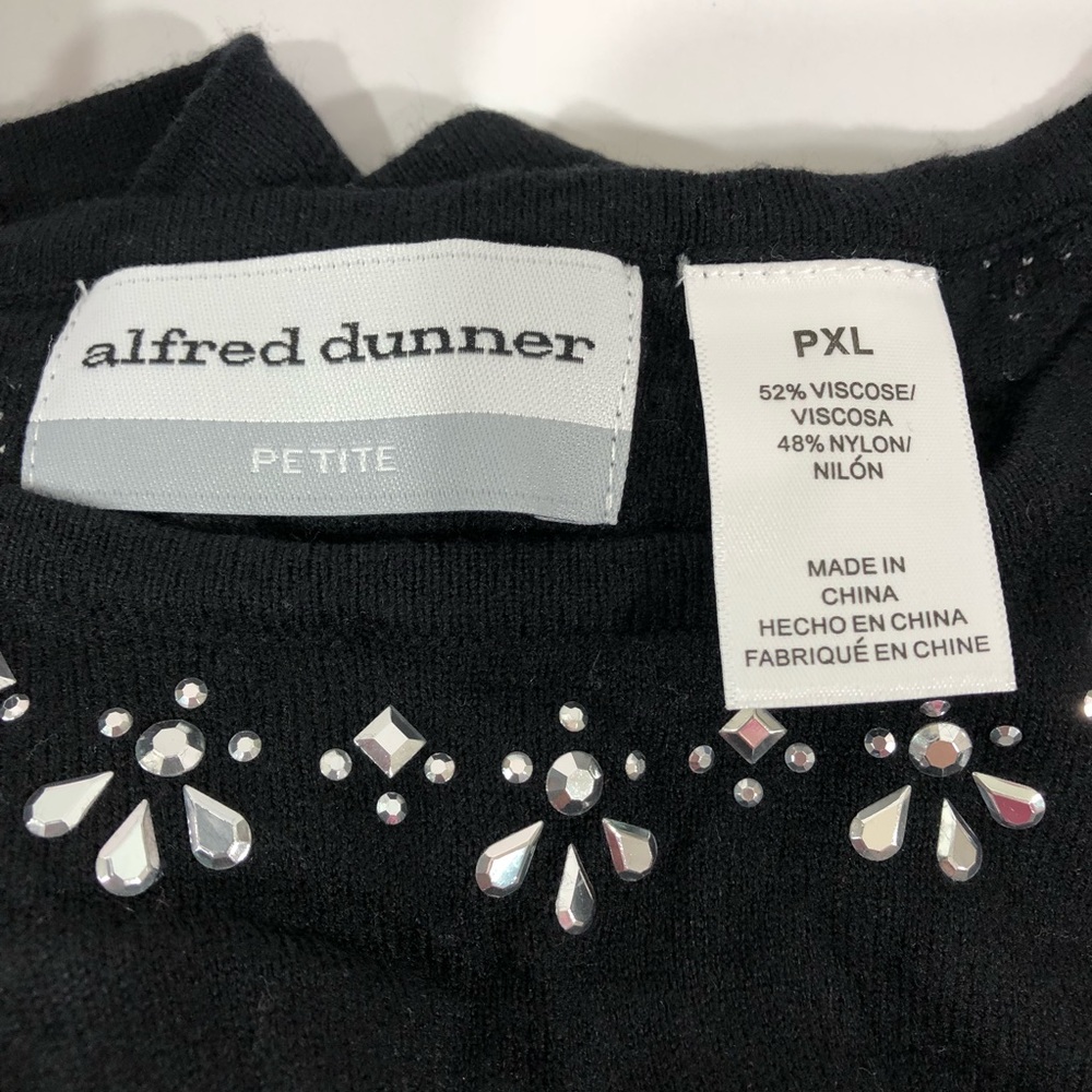 Alfred Dunner Theater Dist Asymmetric Sweater PXL - Picture 4 of 8